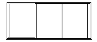 Ultra Skjutdörrsparti 3-del